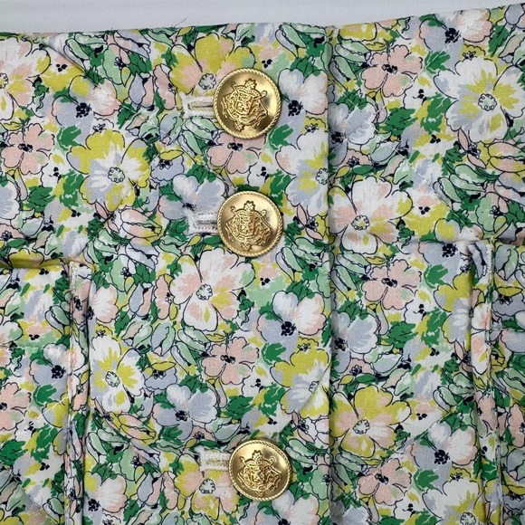 J. Crew Floral Mini Skirt - Green and Yellow - Picture 6 of 10